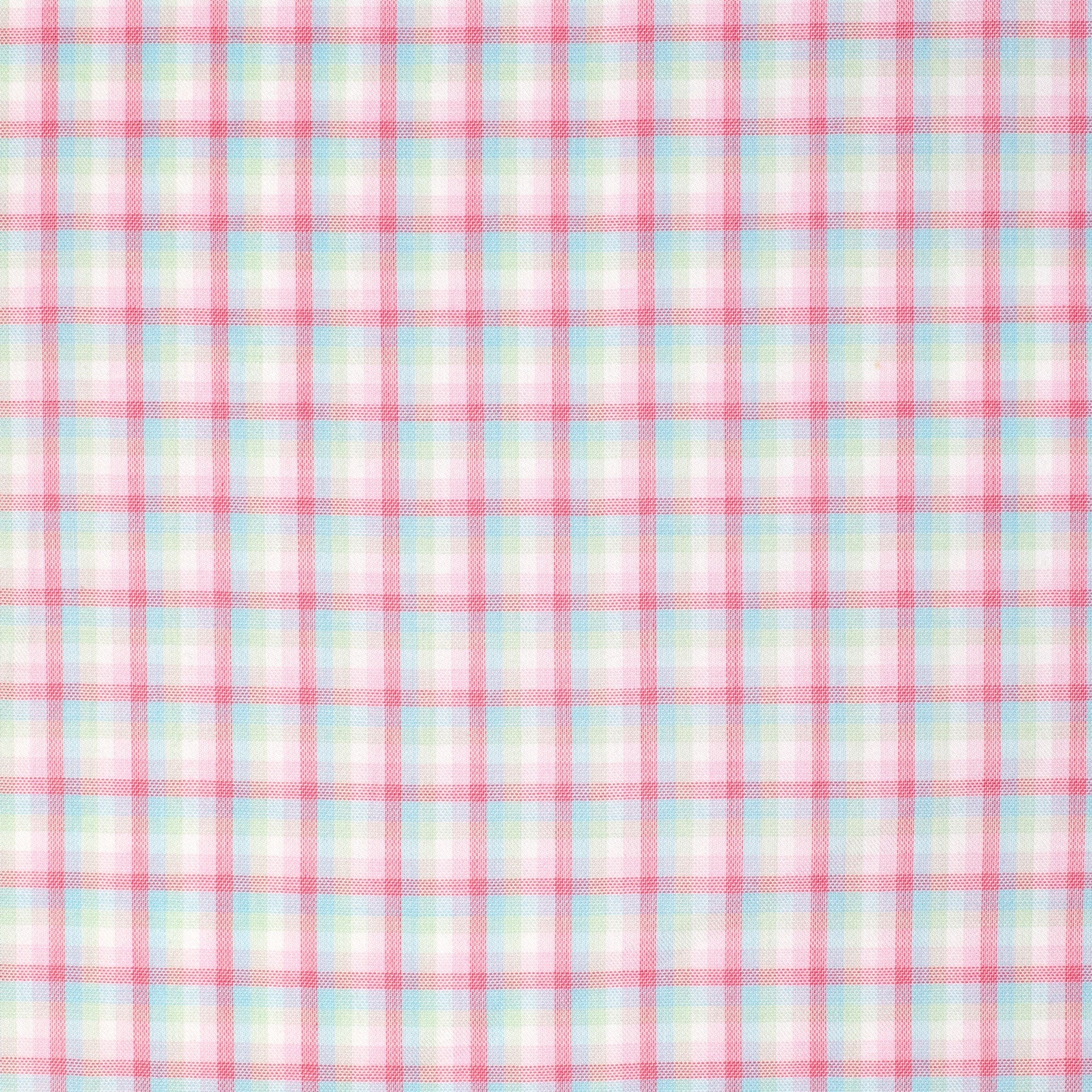 Just Country Wms Abbey Full Button Print Workshirt Rose/Aqua Check