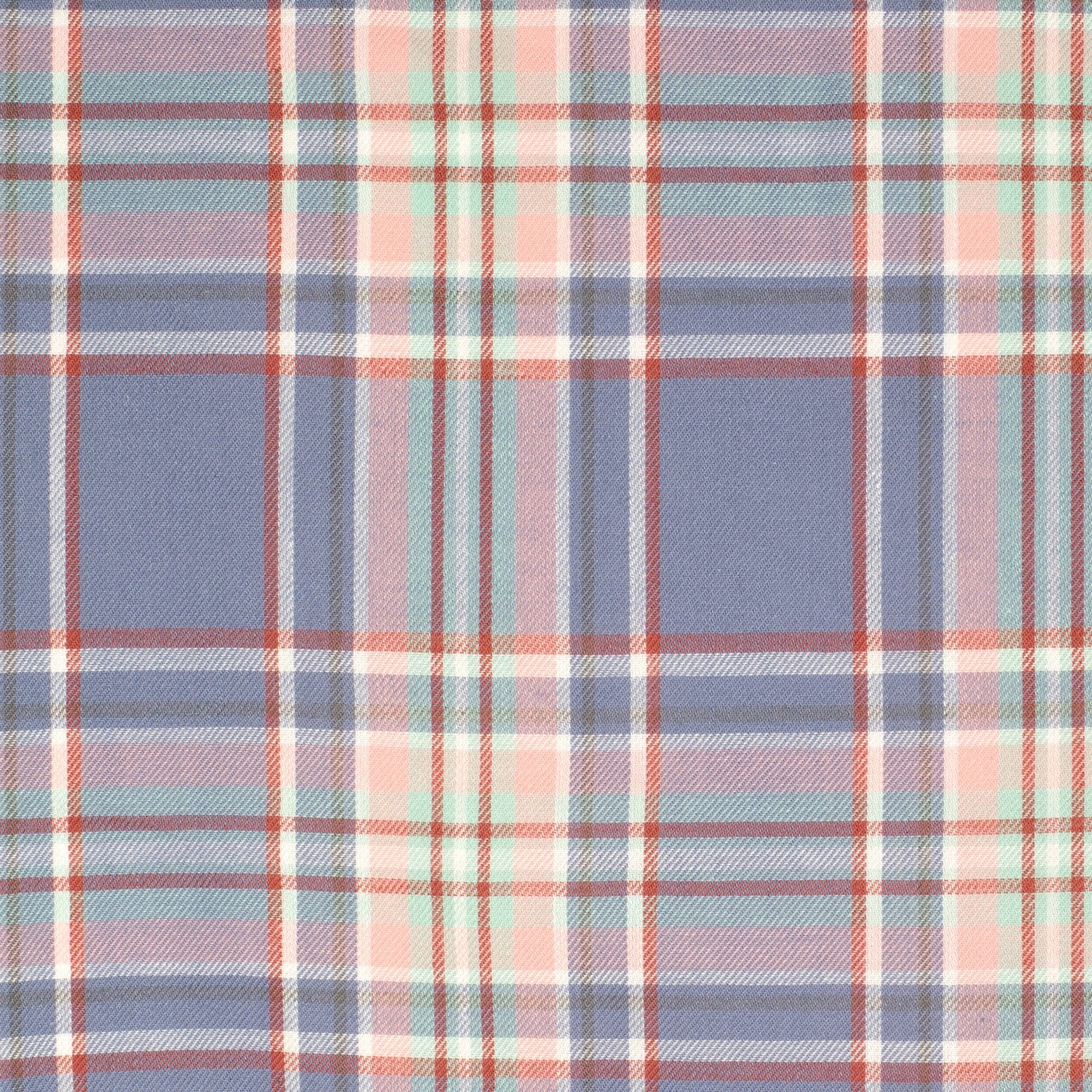 Just Country Wmns Abbey Full Button Print Workshirt Country Blue Plaid - EOFY Sale