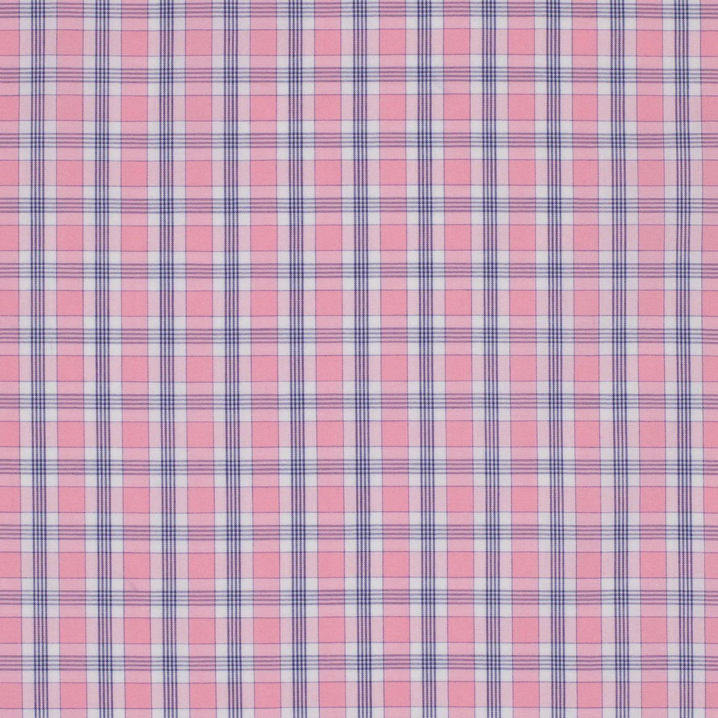 Just Country Wmns Georgie Half Button Print Workshirt Light Pink and Navy Plaid