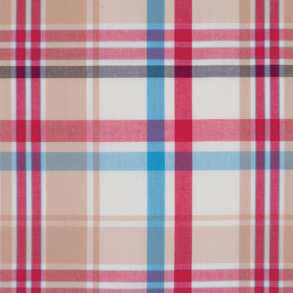 Just Country Wmns Abbey Full Button Print Workshirt Pink/Blue/Tan Plaid