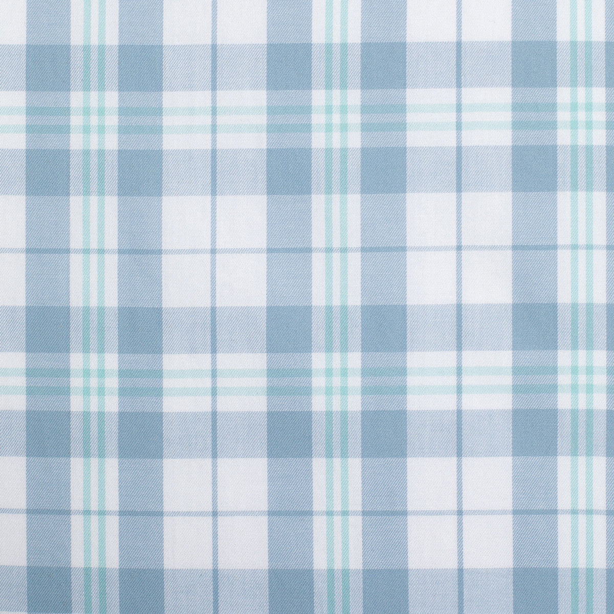 Just Country Wms Abbey Full Button Print Workshirt Bluebell and White Plaid