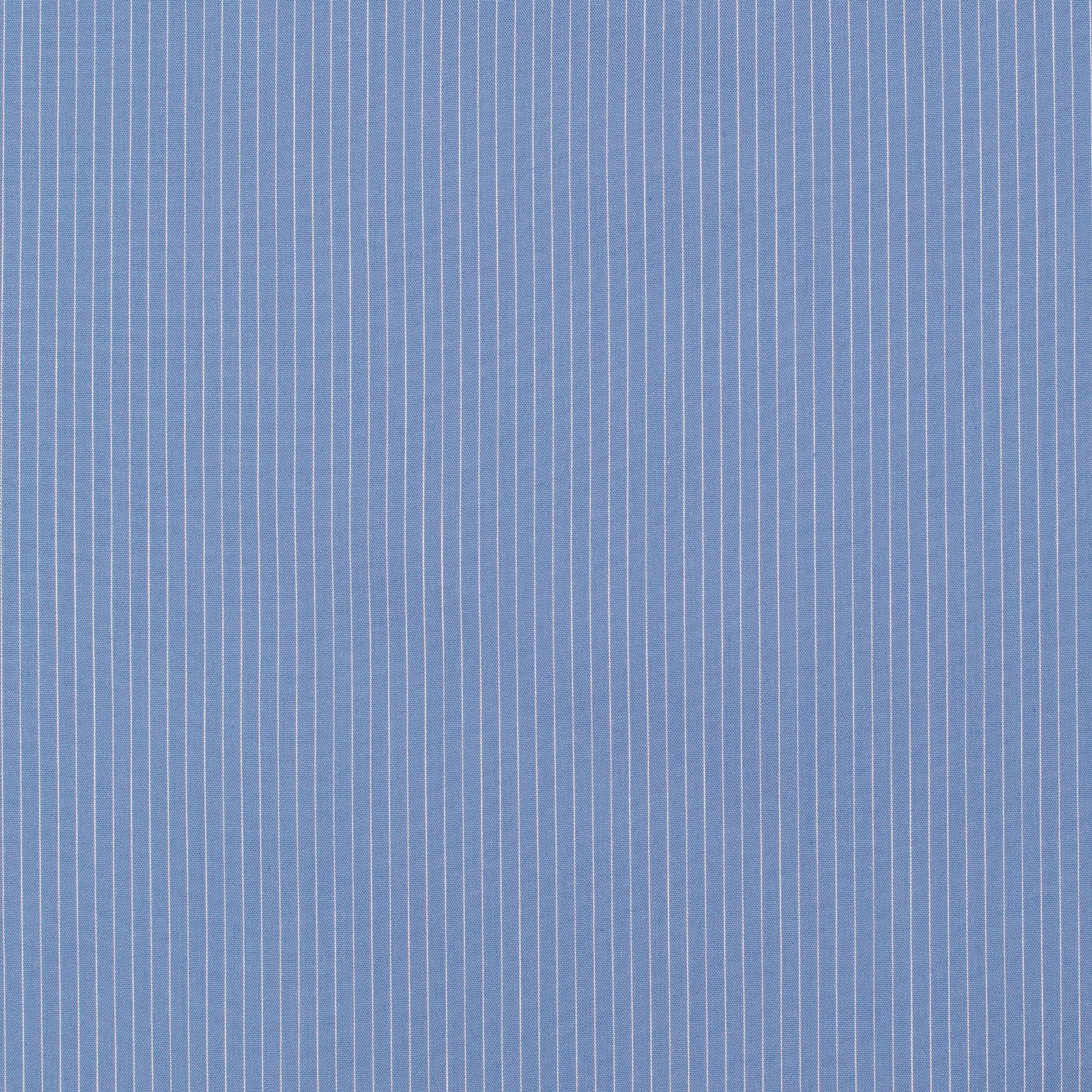 Just Country Wmns Abbey Frills Full Button Print Workshirt Cornflower Blue Pinstripe