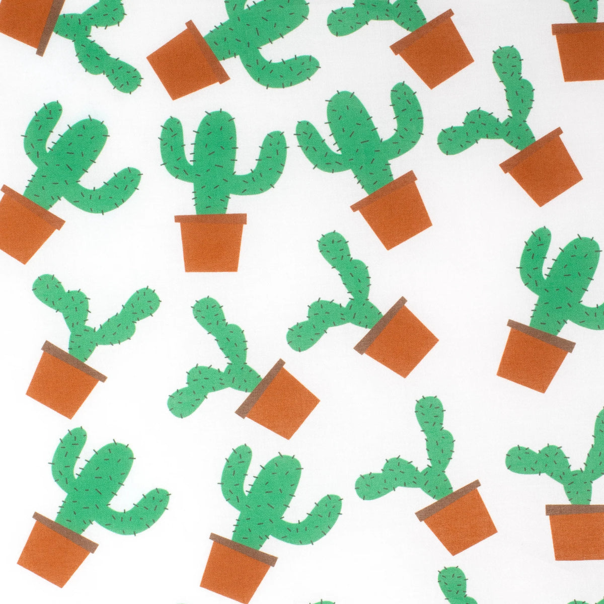Just Country Wmns Abbey Full Button Long Sleeve Print Workshirt White Potted Cactus - EOFY Sale