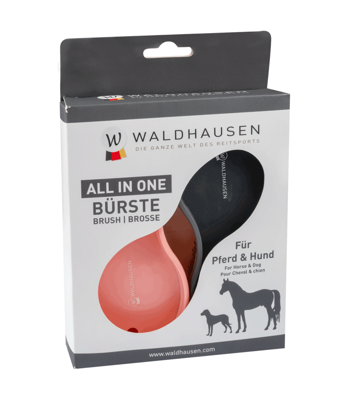 Waldhausen All In One Brush Grey/Pink  Stable Supplies - Health | Saddleworld Ipswich
