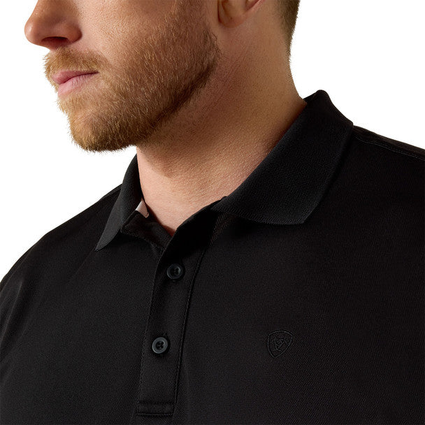 Ariat Mns Tek Polo Black