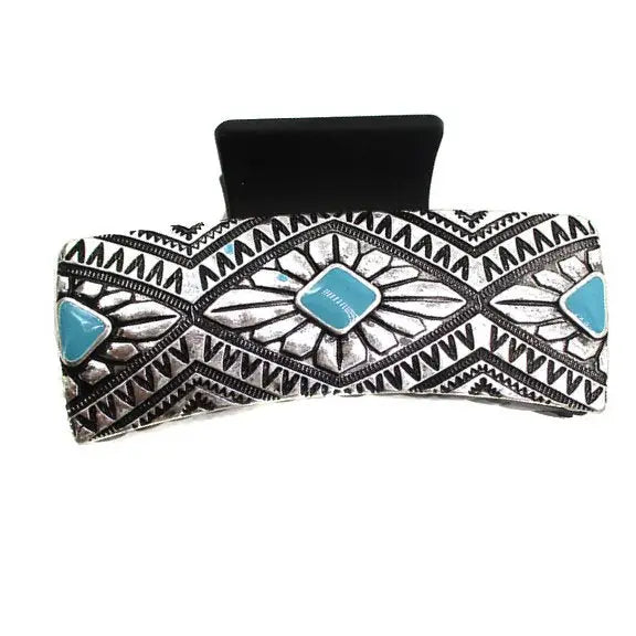 Western Concho Metal Plate Hair Claw | Giftware - Accessories | Saddleworld Ipswich