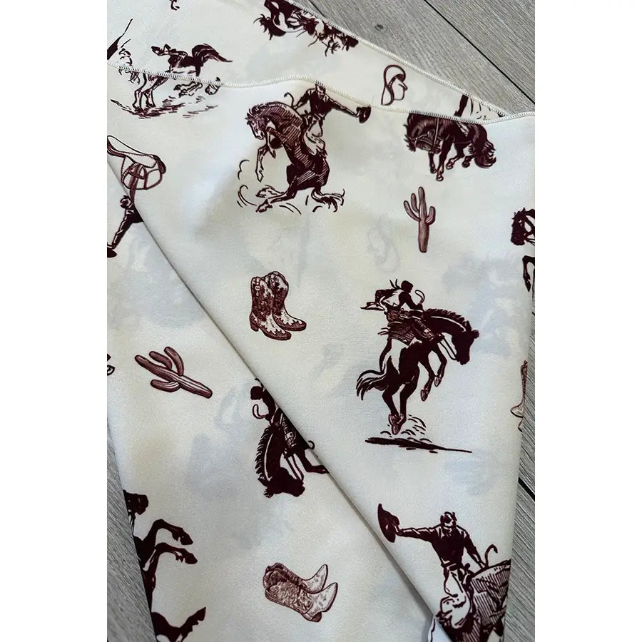 Western Cowboy Rodeo Print Scarf | Country Clothing - Scarf | Saddleworld Ipswich