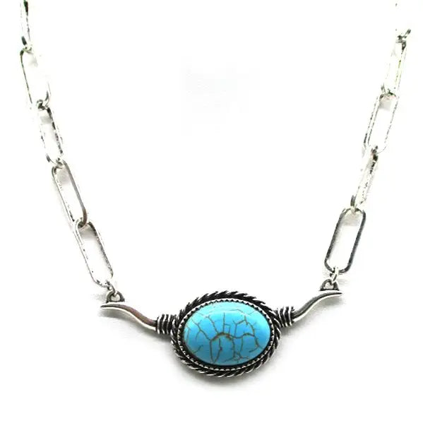 Western Horn Turquoise Necklace | Giftware - Jewellery | Saddleworld Ipswich