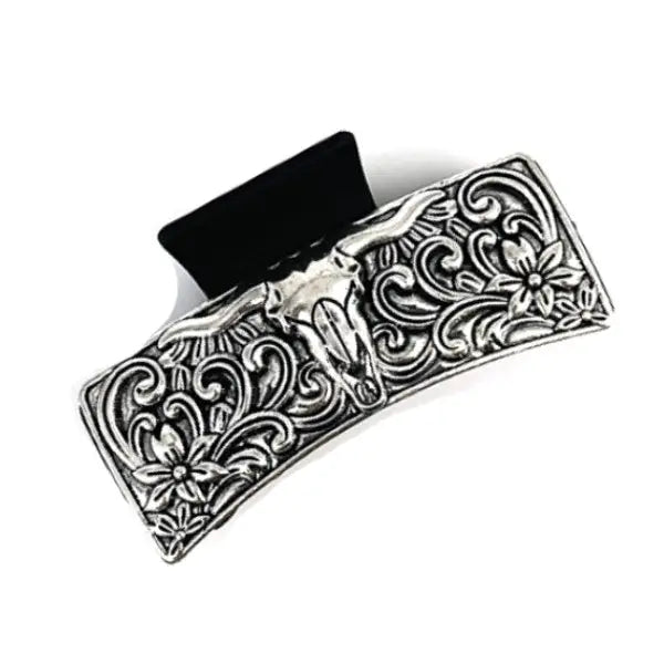 Western Steer Head Style Casting Hair Claw | Giftware - Accessories | Saddleworld Ipswich