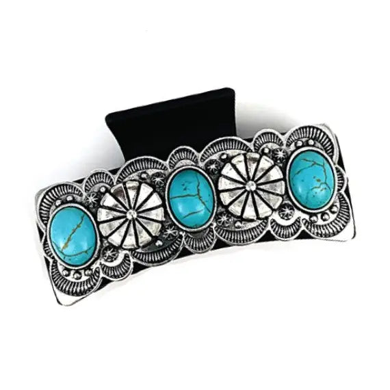 Western Style Turquoise Casting Hair Claw | Giftware - Accessories | Saddleworld Ipswich