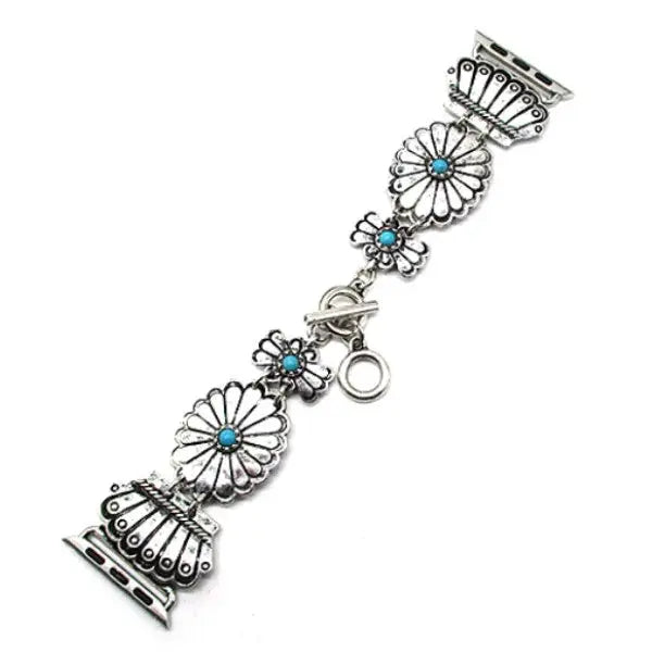 Western Turquoise Concho Apple Watch Band | Giftware - Jewellery | Saddleworld Ipswich