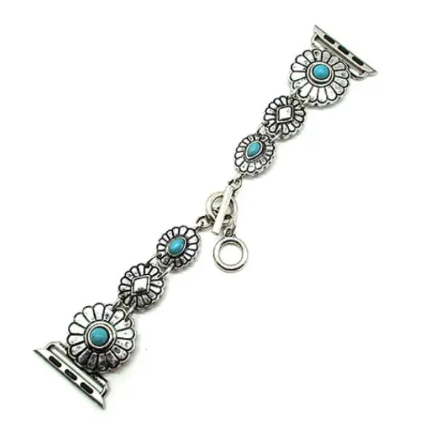 Western Turquoise Concho Apple Watch Band | Giftware - Accessories | Saddleworld Ipswich
