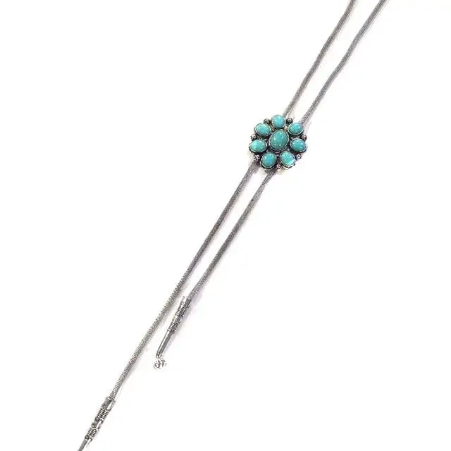 Western Turquoise Concho Bolo Necklace | Giftware - Jewellery | Saddleworld Ipswich