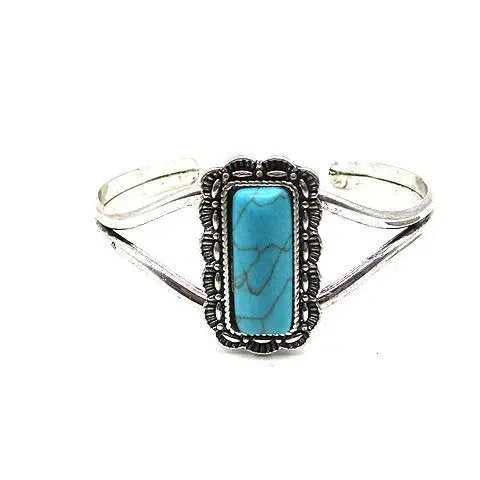 Western Turquoise Stone Brass Bracelet | Giftware - Jewellery | Saddleworld Ipswich