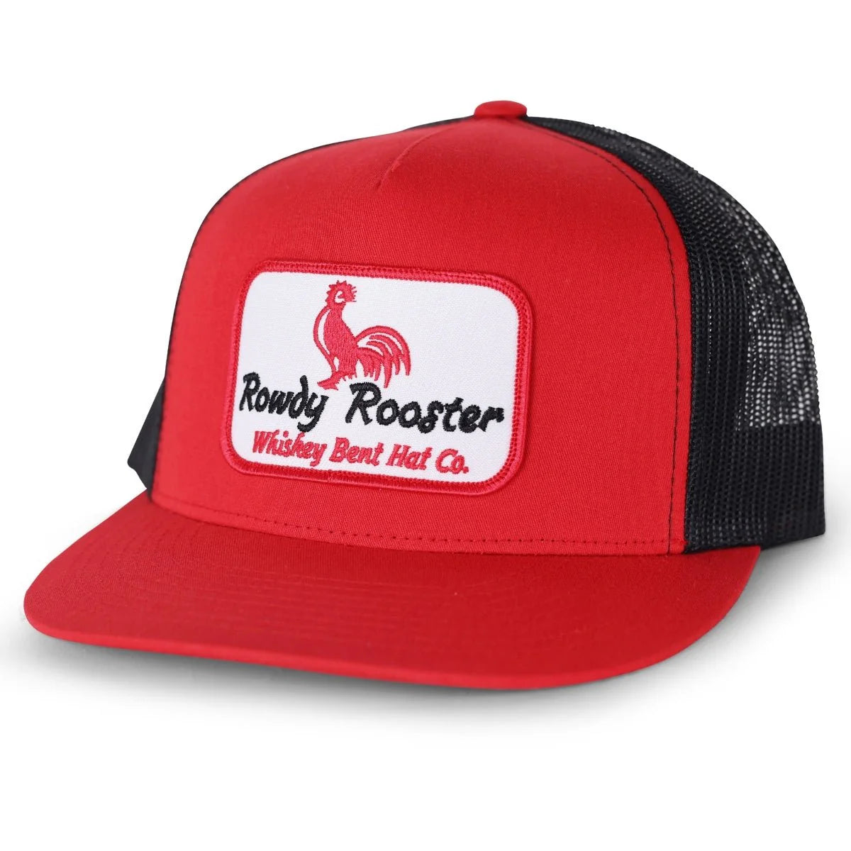 Whiskey Bent Hat Co - Rowdy Rooster Red/Black Trucker | Country Clothing - Caps | Saddleworld Ipswich