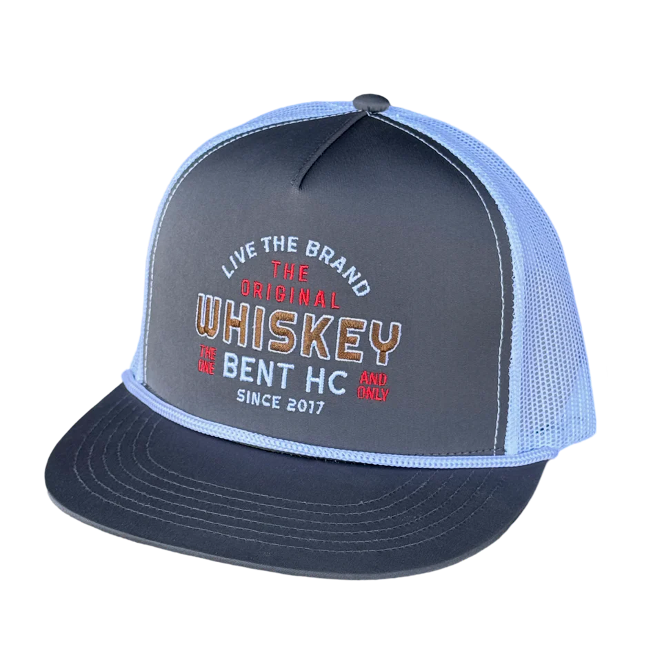 Whiskey Bent The Straight Gunmetal | Country Clothing - Caps | Saddleworld Ipswich