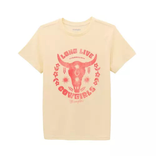 Women&#39;s Wrangler Long Live Cowgirls T-Shirt | Country Clothing - Ladies T Shirt | Saddleworld Ipswich