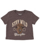 Wrangler Boys Stay Wild Buffalo Short Sleeve Graphic T-Shirt | Country Clothing - Infant | Saddleworld Ipswich
