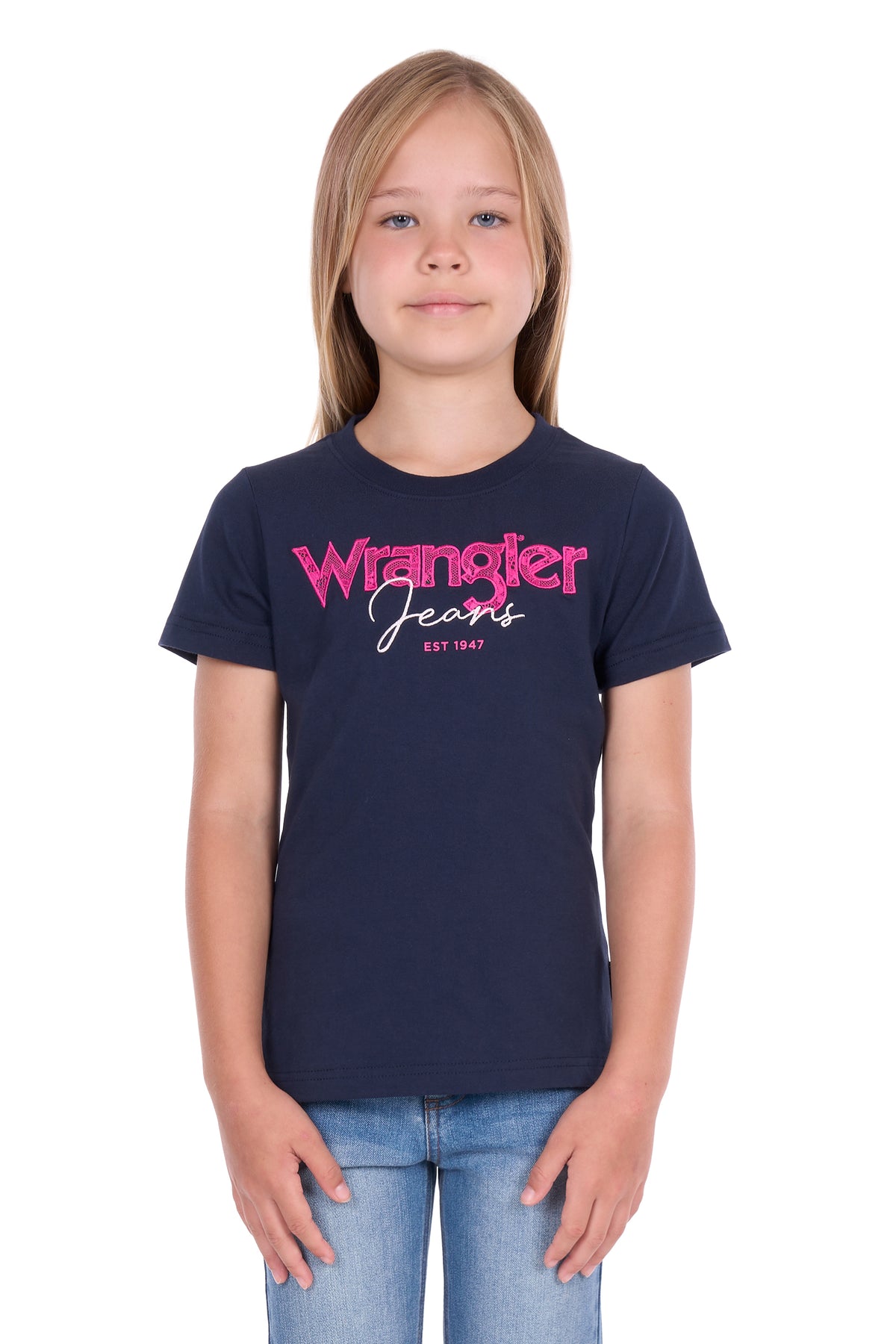 Wrangler Girls Maya SS Tee | Country Clothing - Childrens CLothing | Saddleworld Ipswich
