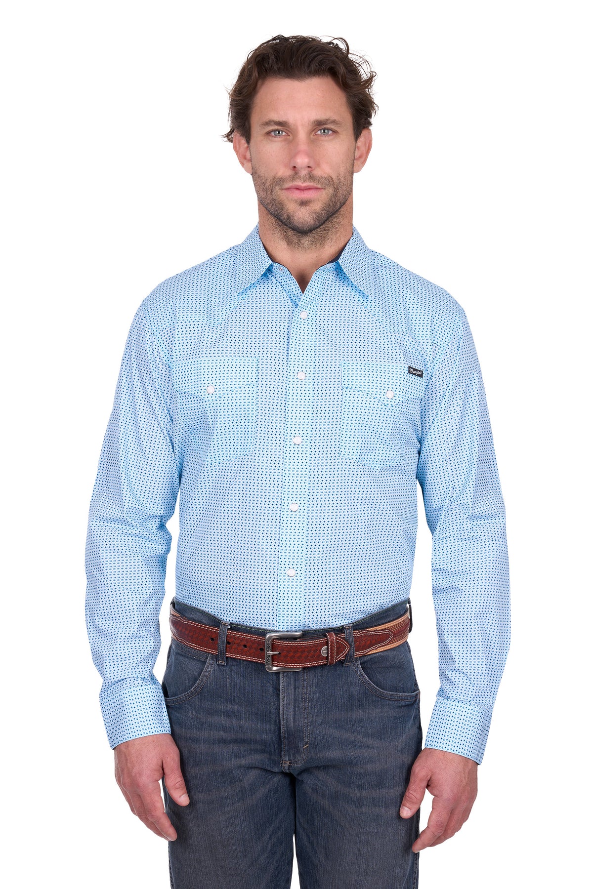 Wrangler Mens Lee LS Shirt | Country Clothing - Mens Shirt | Saddleworld Ipswich