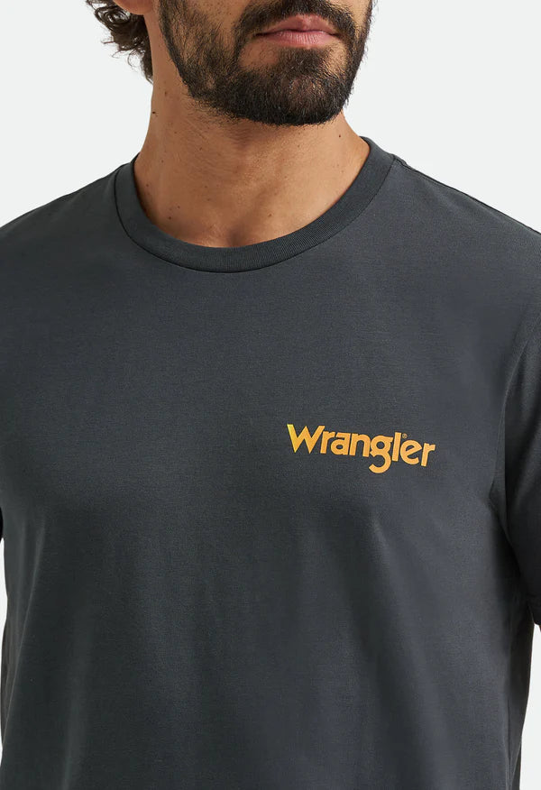 Wrangler Mns Bucking Cowboy Back Graphic T Shirt s| Country Clothing - T Shirt | Saddleworld Ipswich