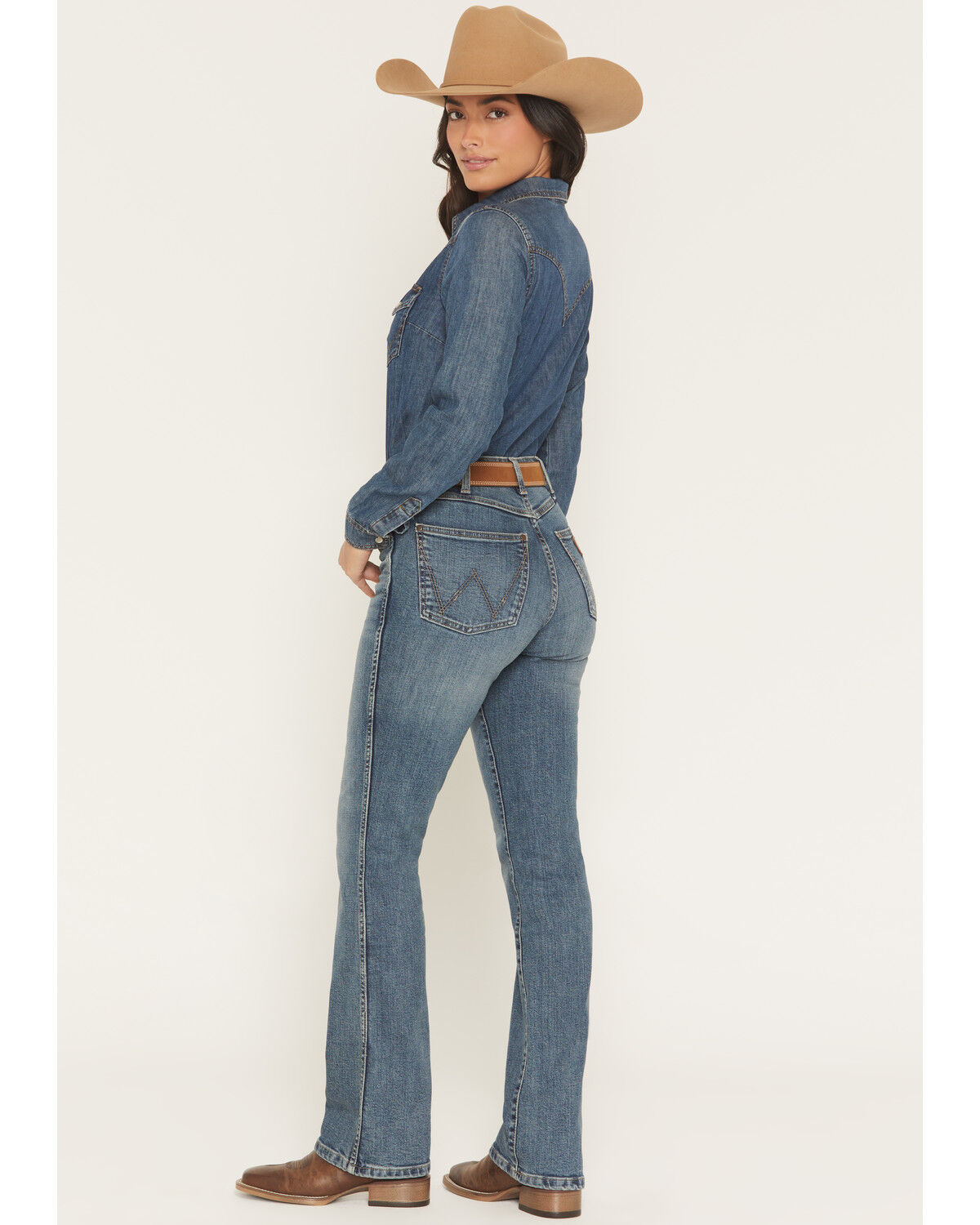 Wrangler Retro Wmns Dark Wash Natalia  | Country Clothing - Ladies Jeans | Saddleworld Ipswich