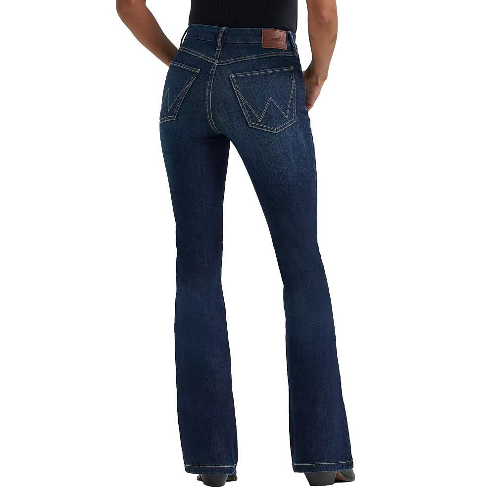 Wrangler Wmns BESPOKE Madilyn High Rise Flare Jeans | Country Clothing - Ladies Jeans | Saddleworld Ipswich