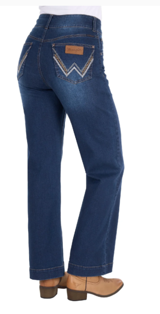 Wrangler Wmns Chloe Hi Rise Jean 34 Leg