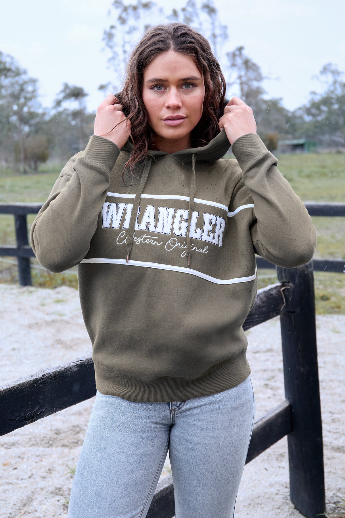 Wrangler Wmns Hailey Hoodie | Country CLothing - Ladies Winter | Saddleworld Ipswich