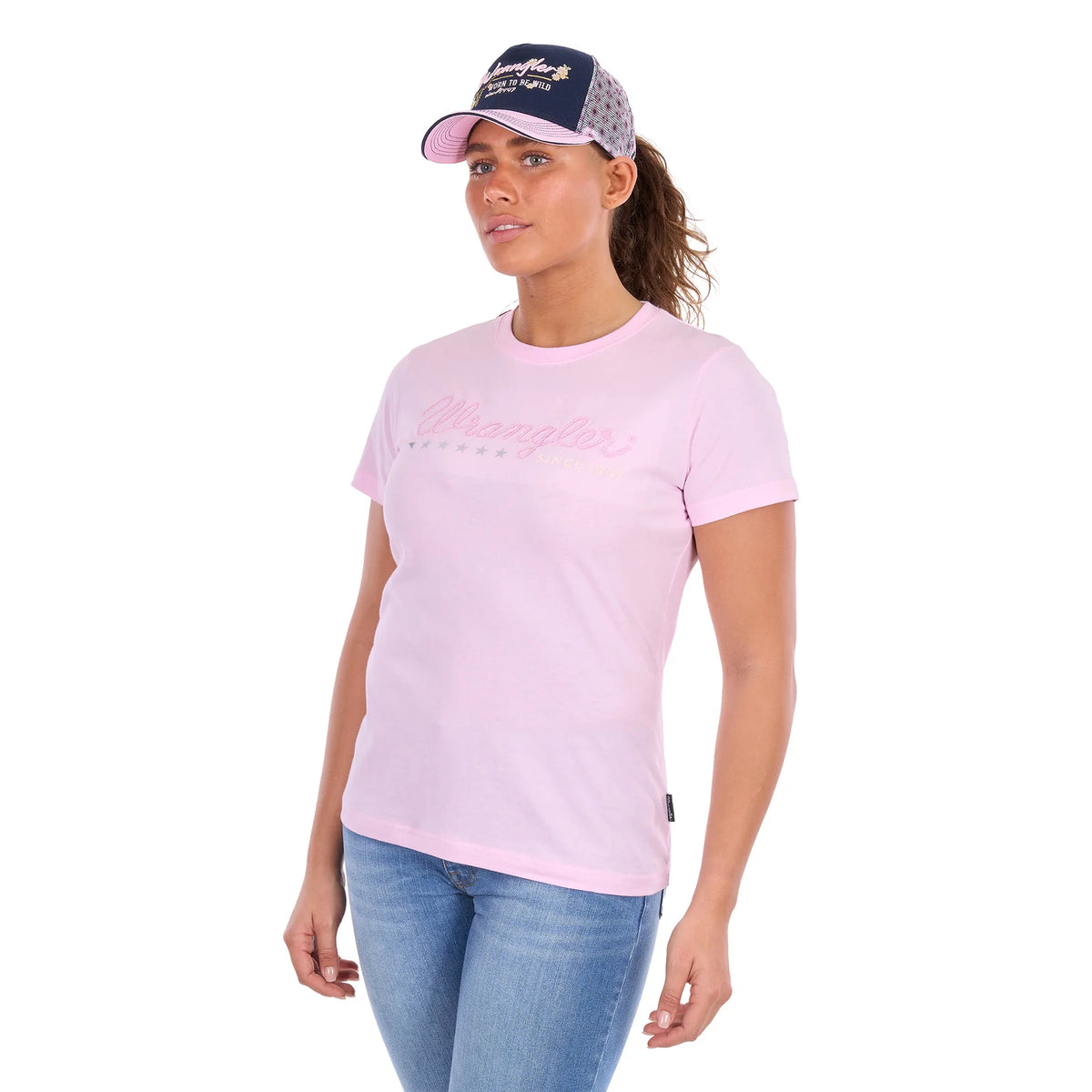 Wrangler Wmns Lucy SS Tee | Country Clothing - Ladies T Shirt | Saddleworld Ipswich