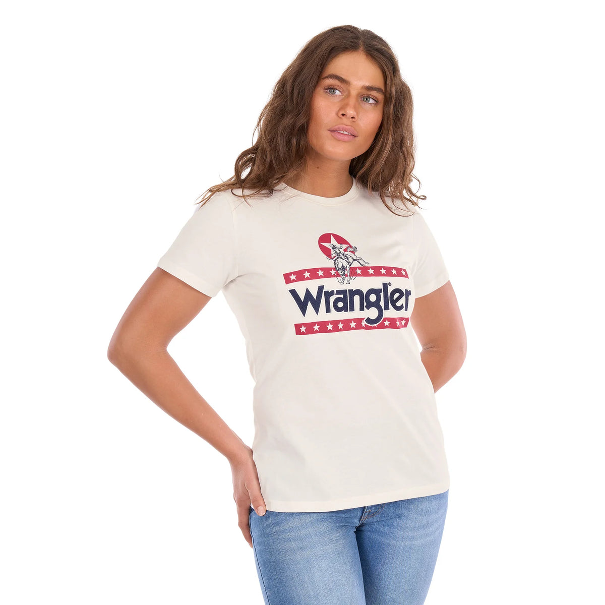 Wrangler Wmns Nora SS Tee | Country Clothing - T Shirt | Saddleworld Ipswich