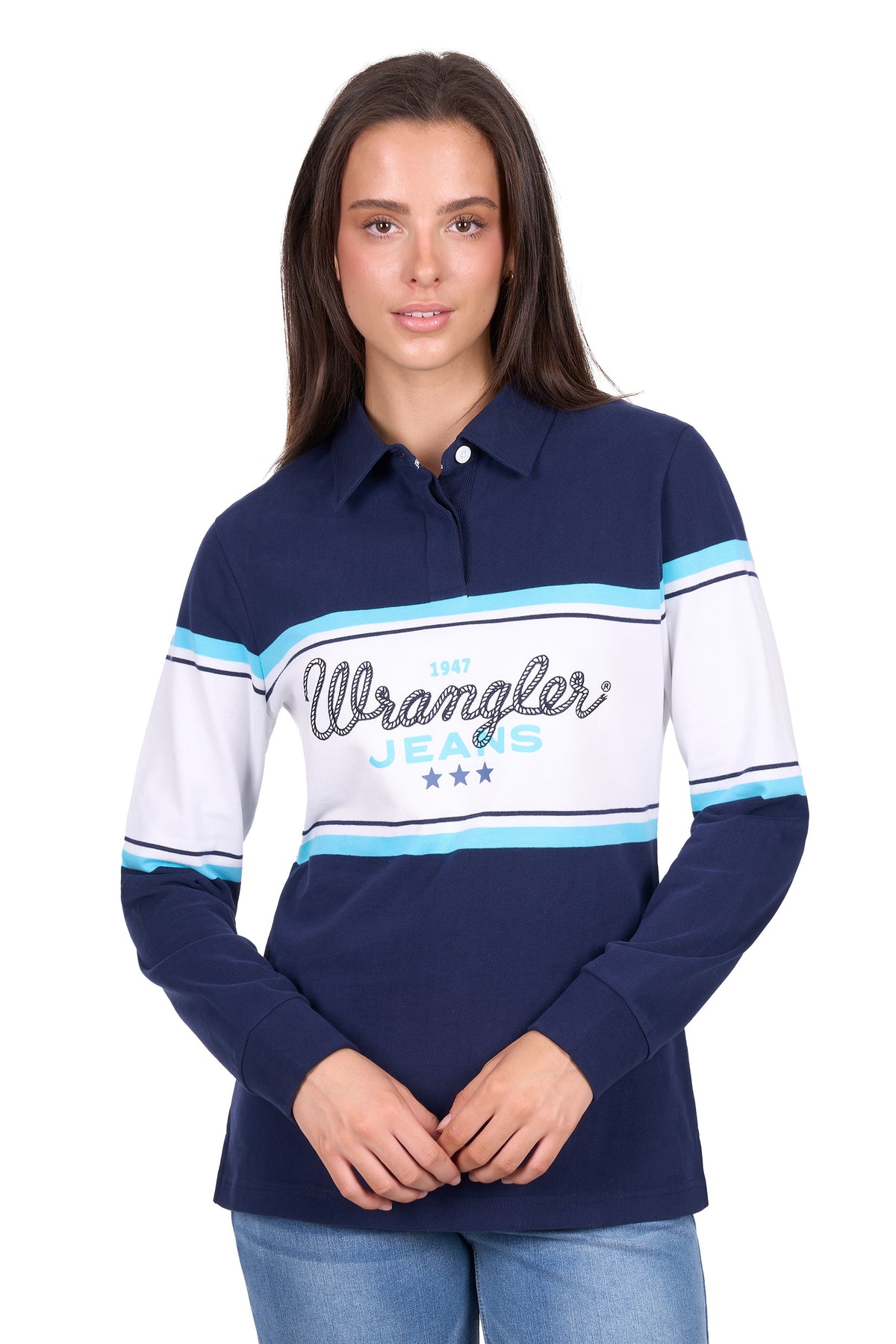 Wrangler Wmns Piper Rugby | Country Clothing - Ladies Winter | Saddleworld Ipswich