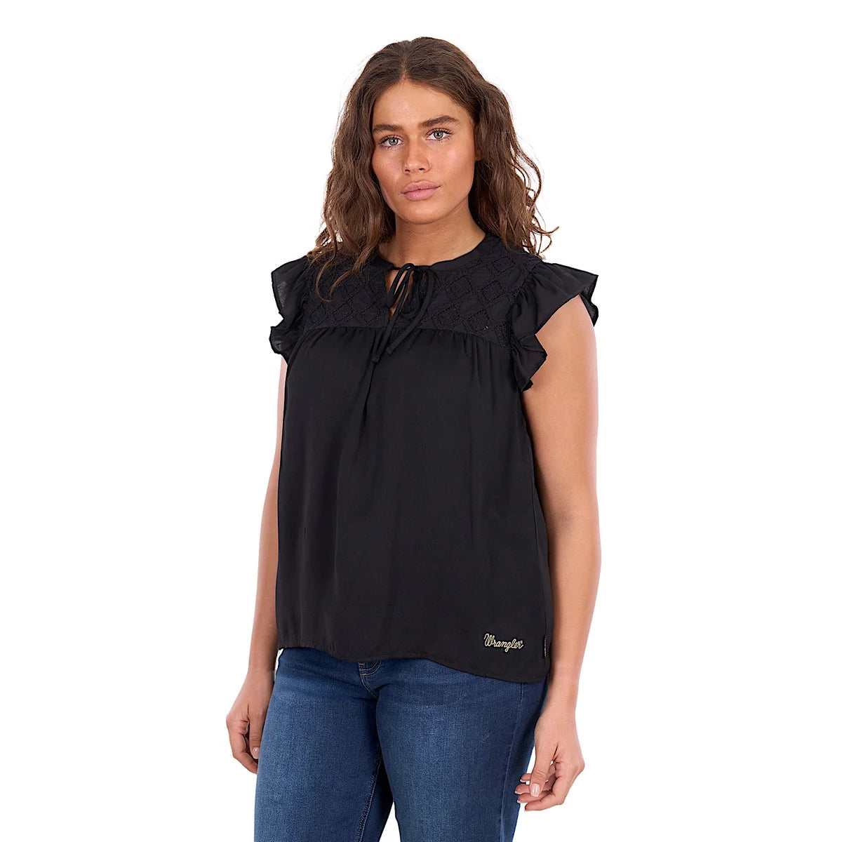 Wrangler Wmns Stella SL Blouse | Country Clothing - Ladies Blouse | Saddleworld Ipswich