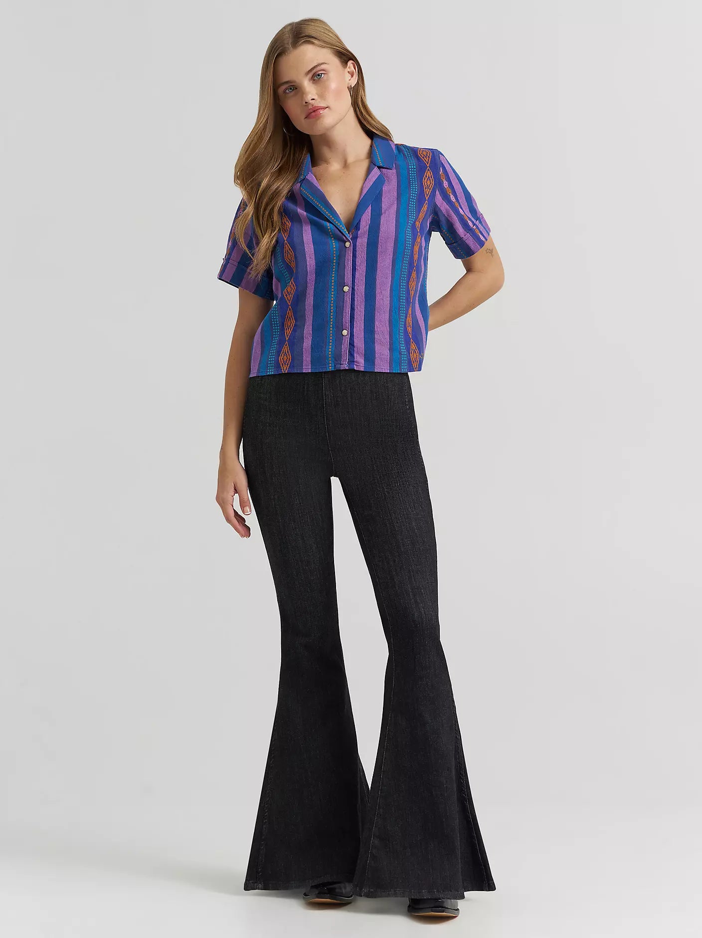 Wrangler X Lainey Wilson Wmns Jacquard SS Shirt