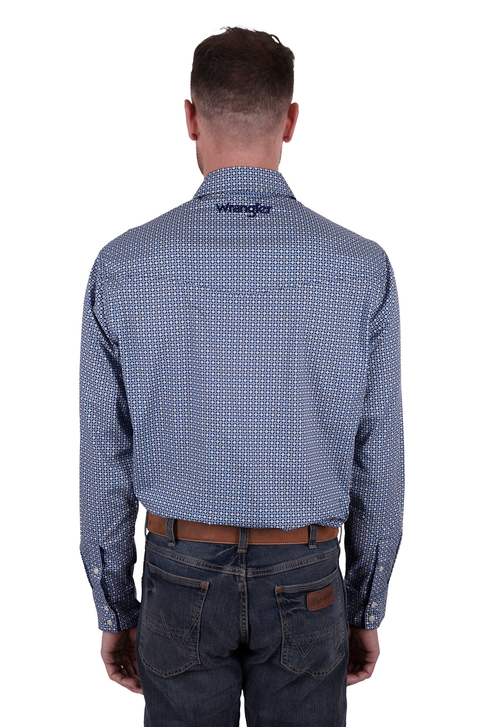 Wrangler Mens Dino LS Shirt - Black Friday Sale