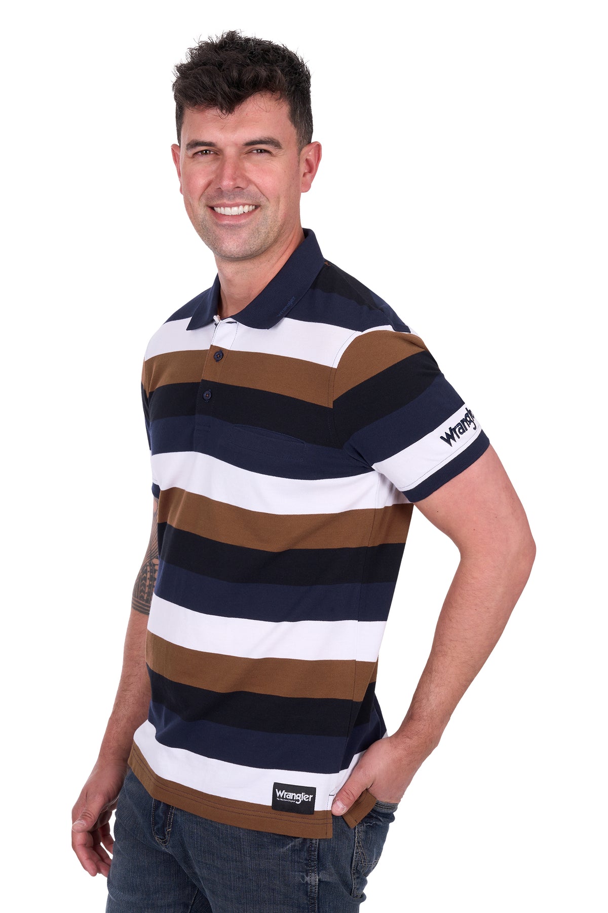 Wrangler Mens Walter 1Pkt SS Polo - EOFY Sale