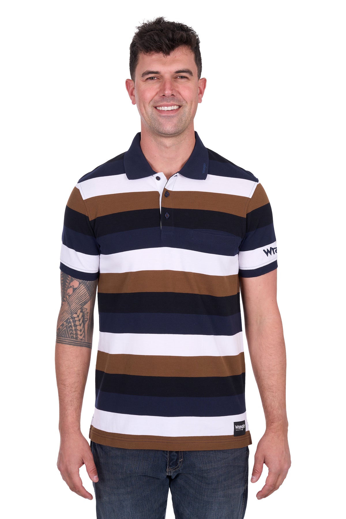 Wrangler Mens Walter 1Pkt SS Polo - EOFY Sale