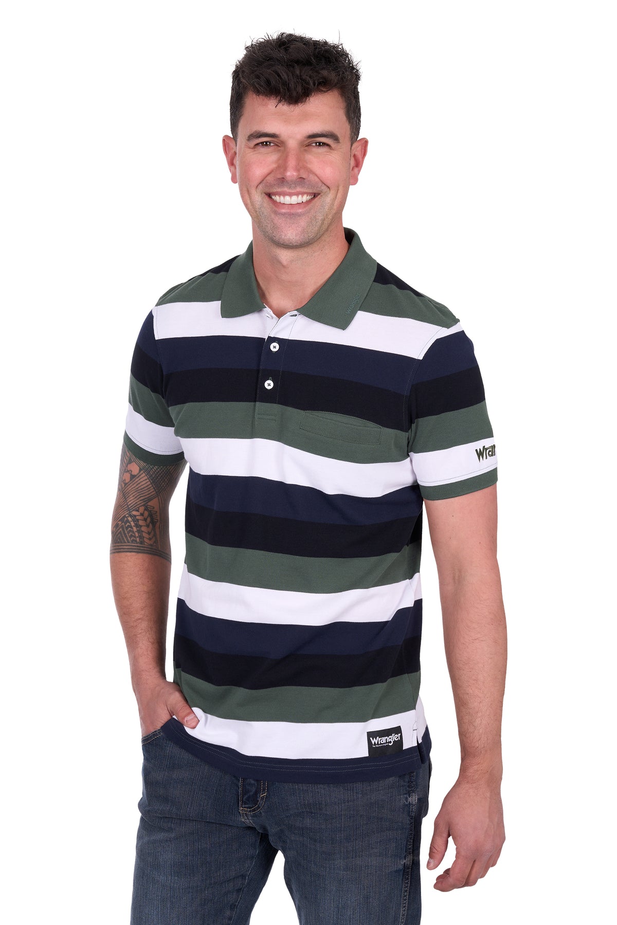 Wrangler Mens Alan 1Pkt SS Polo - EOFY Sale
