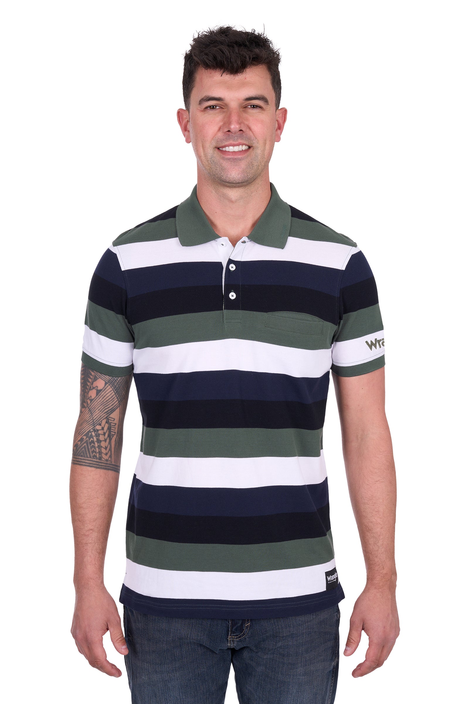 Wrangler Mens Alan 1Pkt SS Polo - EOFY Sale