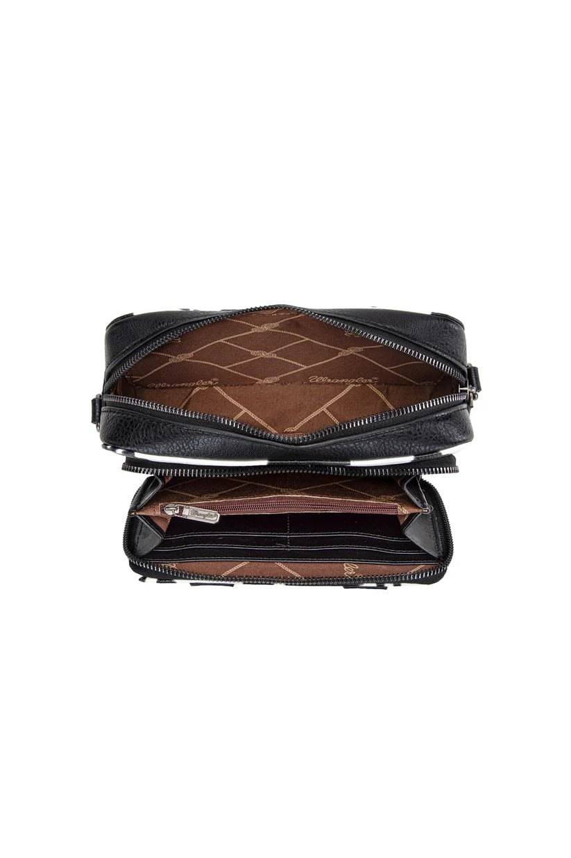 Wrangler Cow Print Crossbody Bag