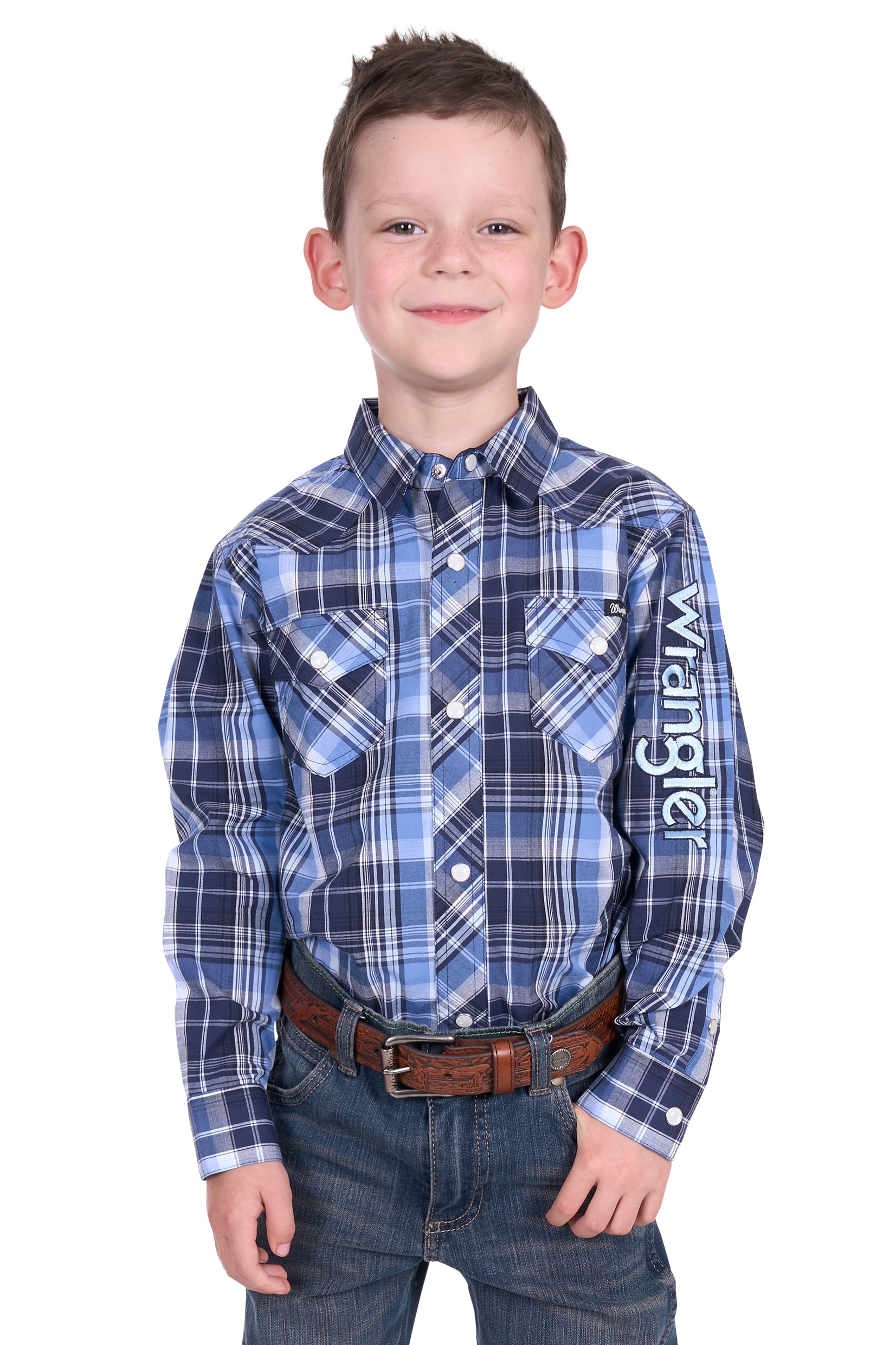 Wrangler Boys Billy Logo LS Shirt