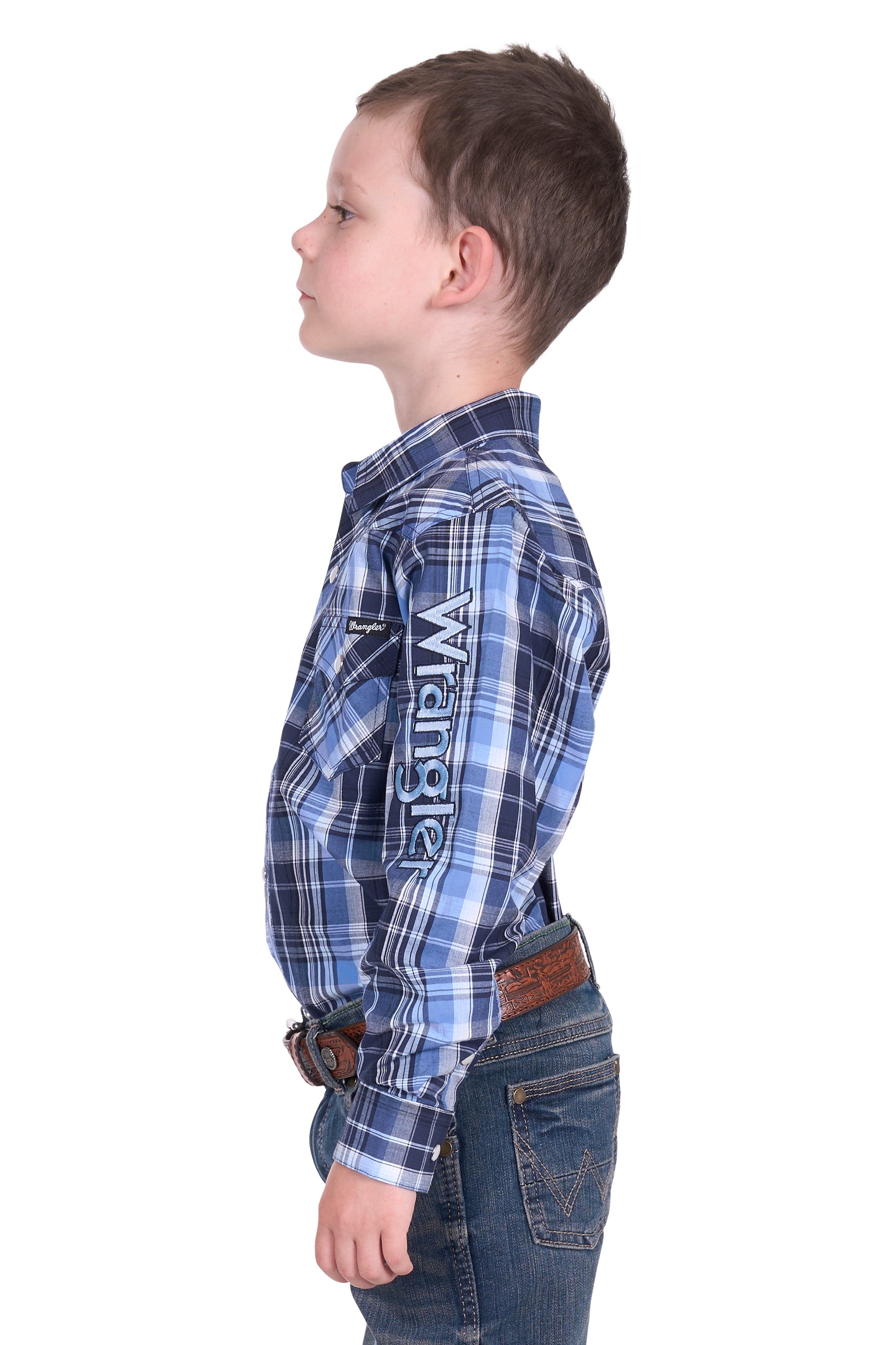 Wrangler Boys Billy Logo LS Shirt