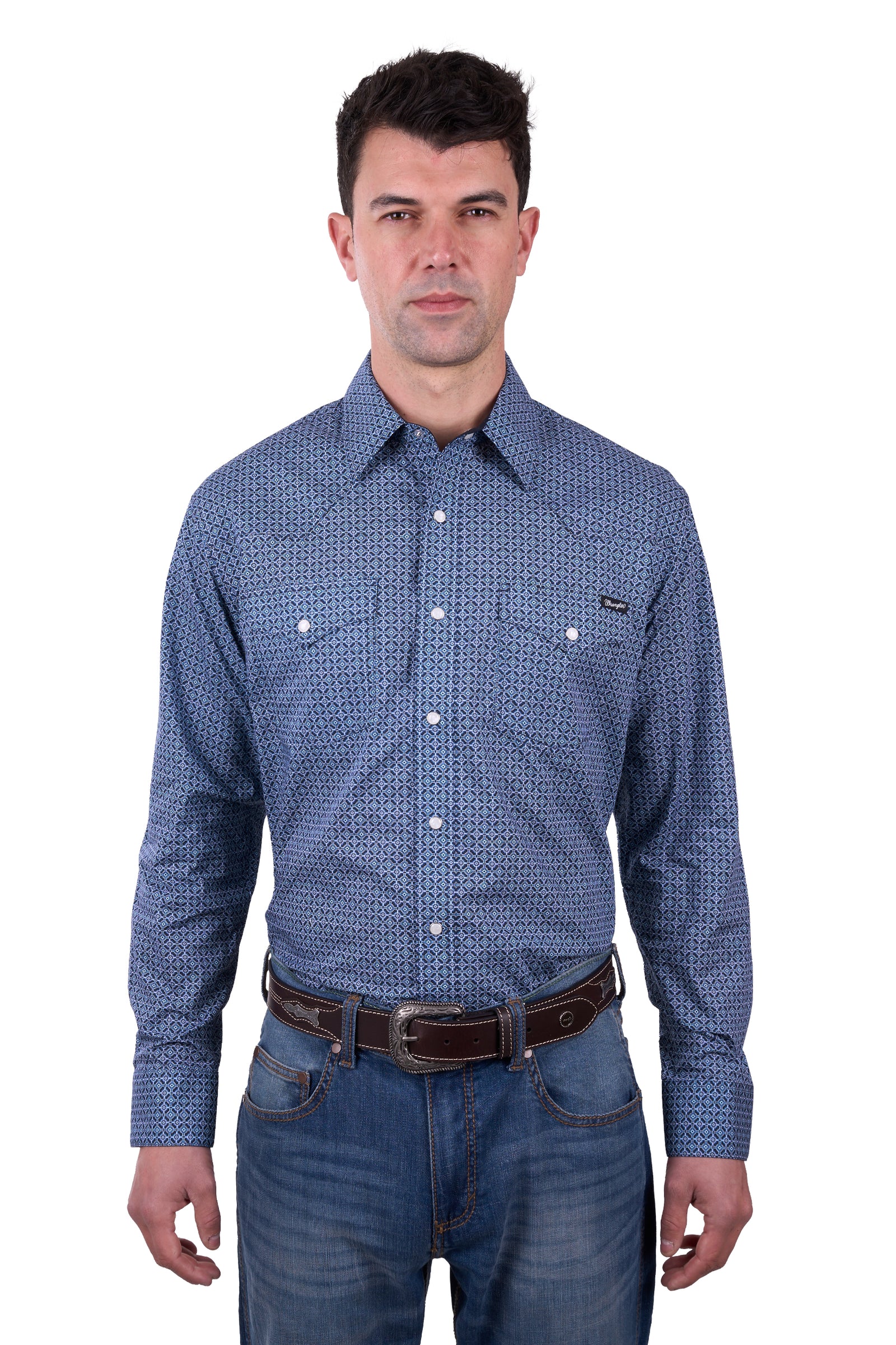 Wrangler Mens Theo Long Sleeve Shirt