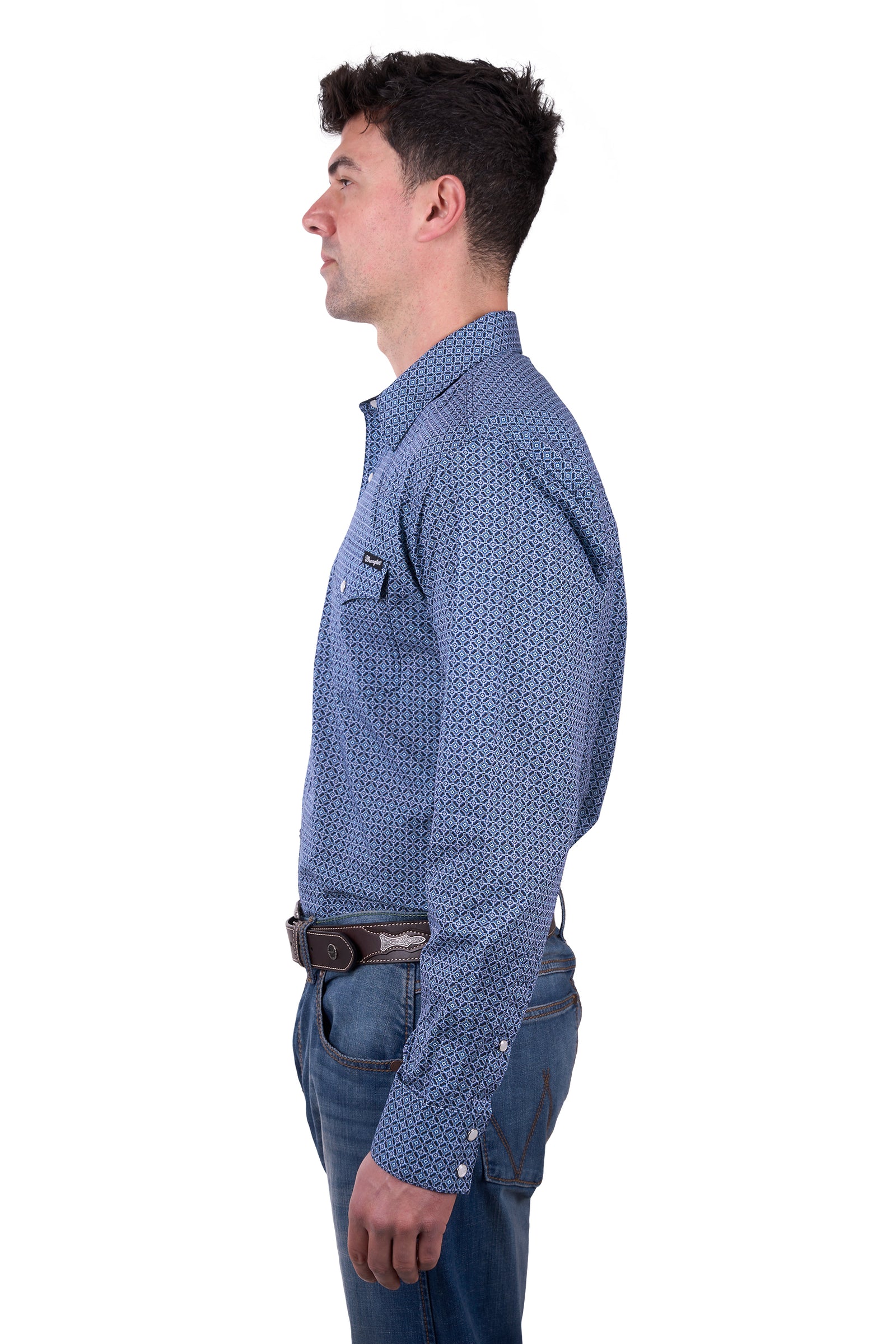 Wrangler Mens Theo Long Sleeve Shirt