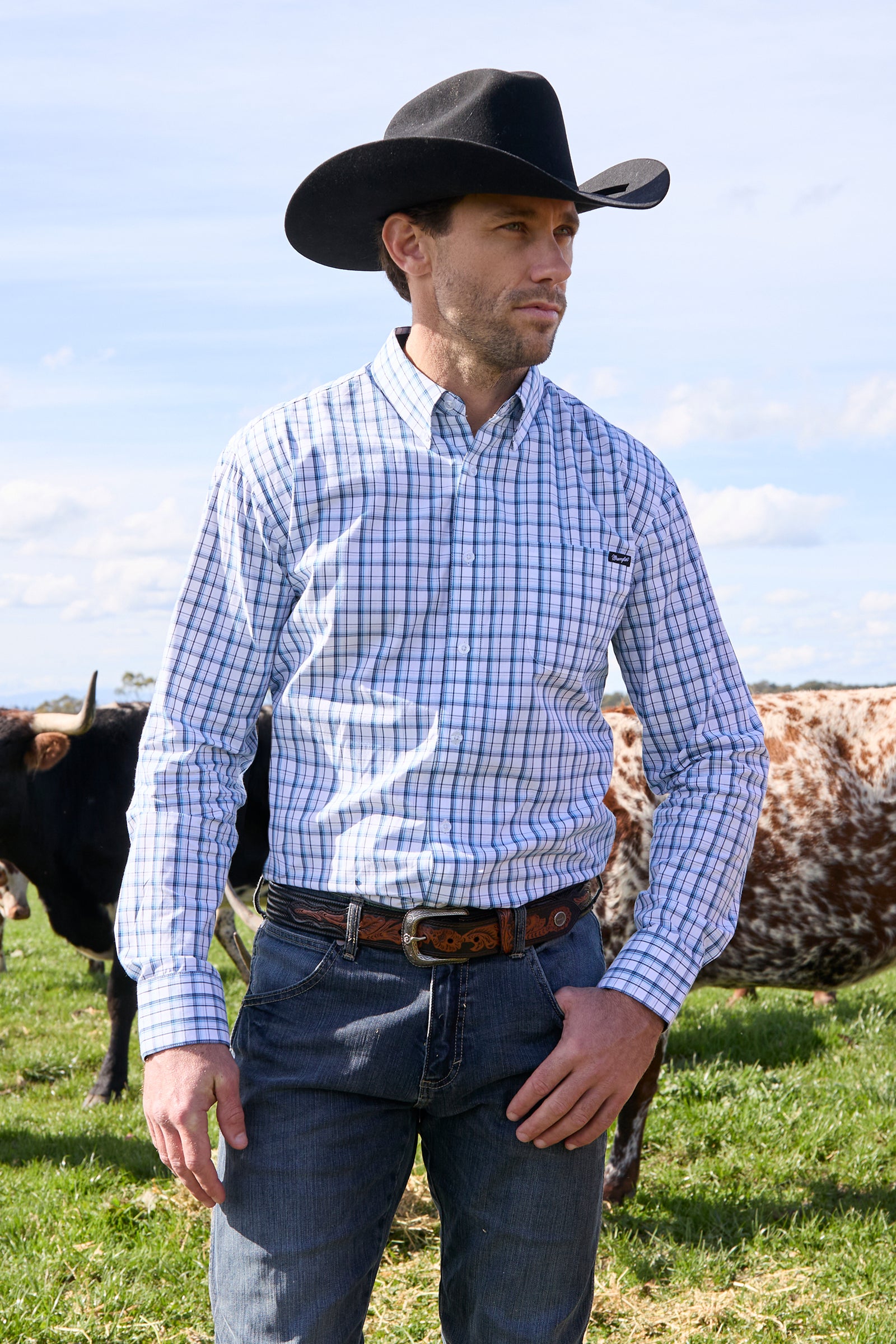 Wrangler Mens Owen Long Sleeve Shirt