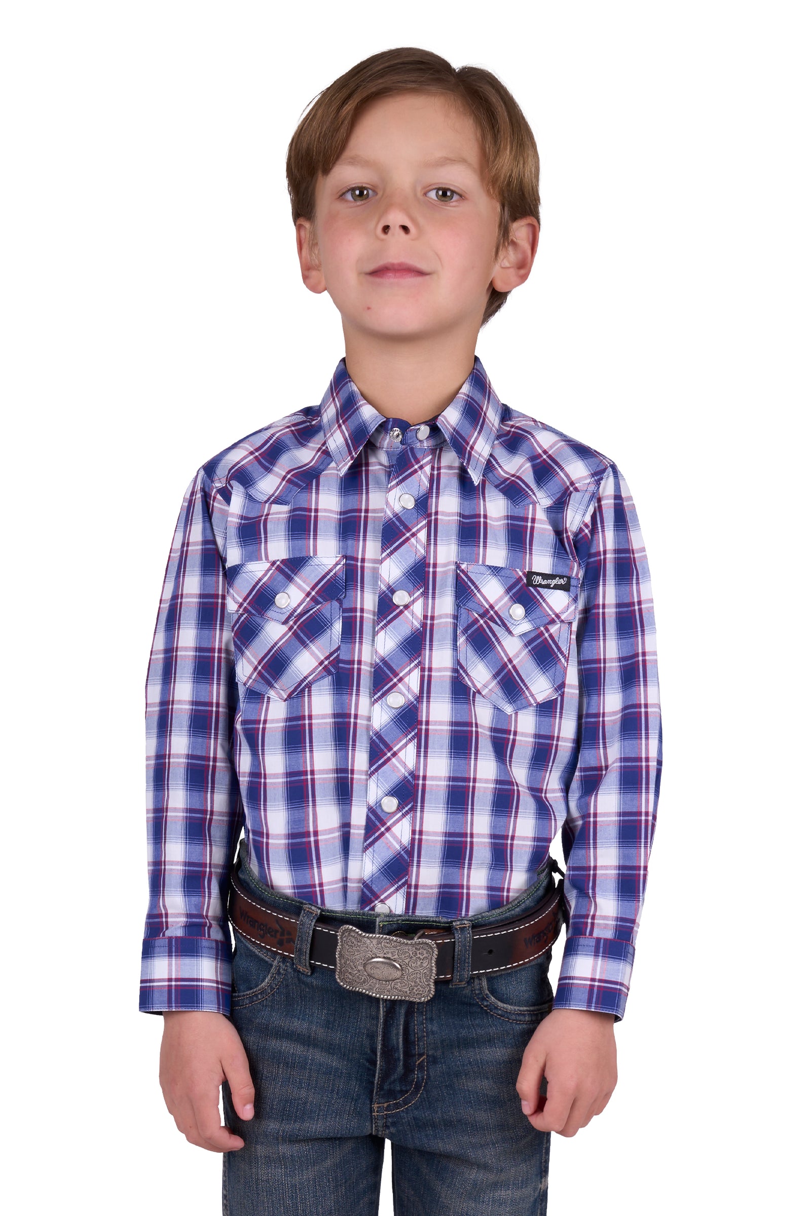 Wrangler Boys Noah Long Sleeve Shirt - Black Friday Sale