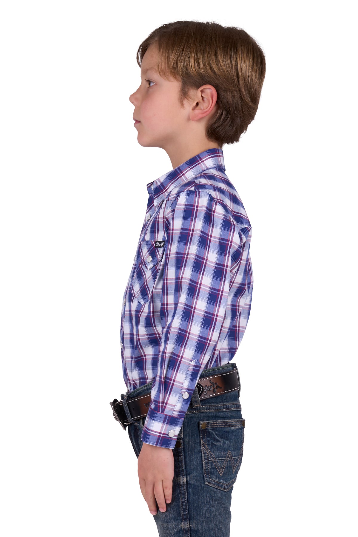 Wrangler Boys Noah Long Sleeve Shirt - Black Friday Sale