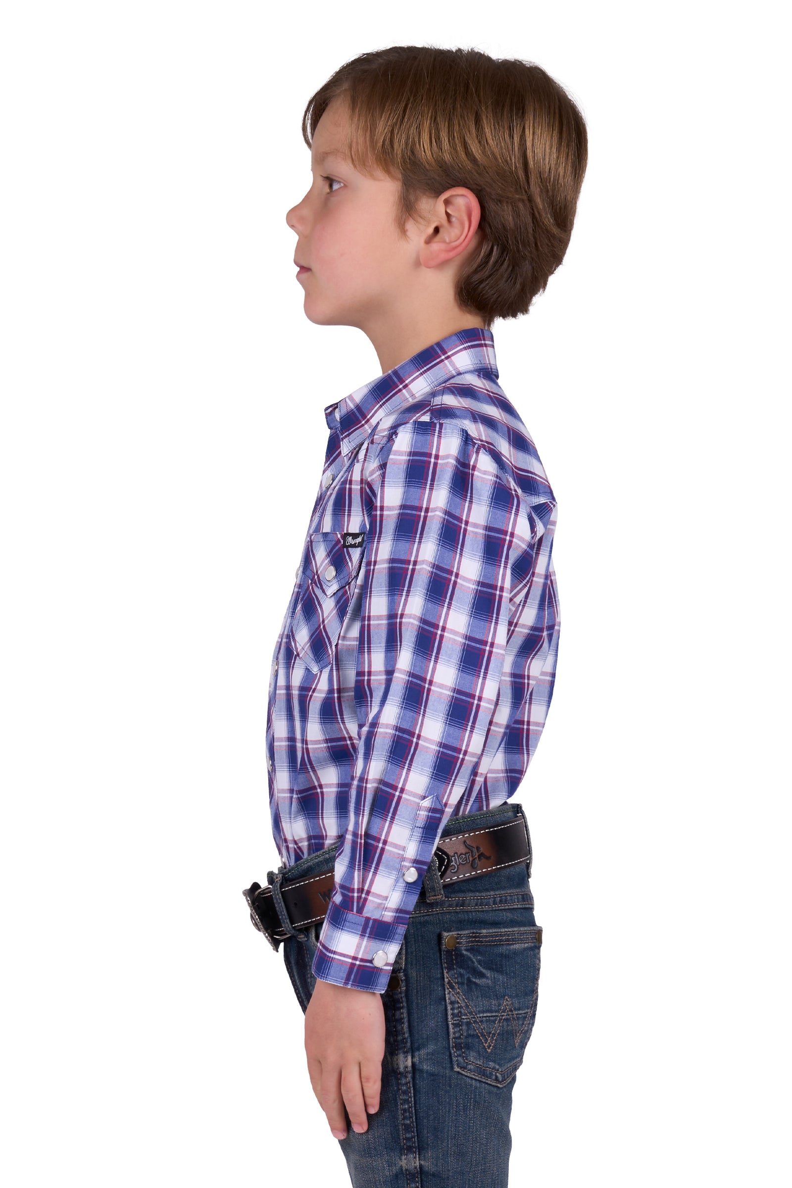 Wrangler Boys Noah Long Sleeve Shirt - Black Friday Sale