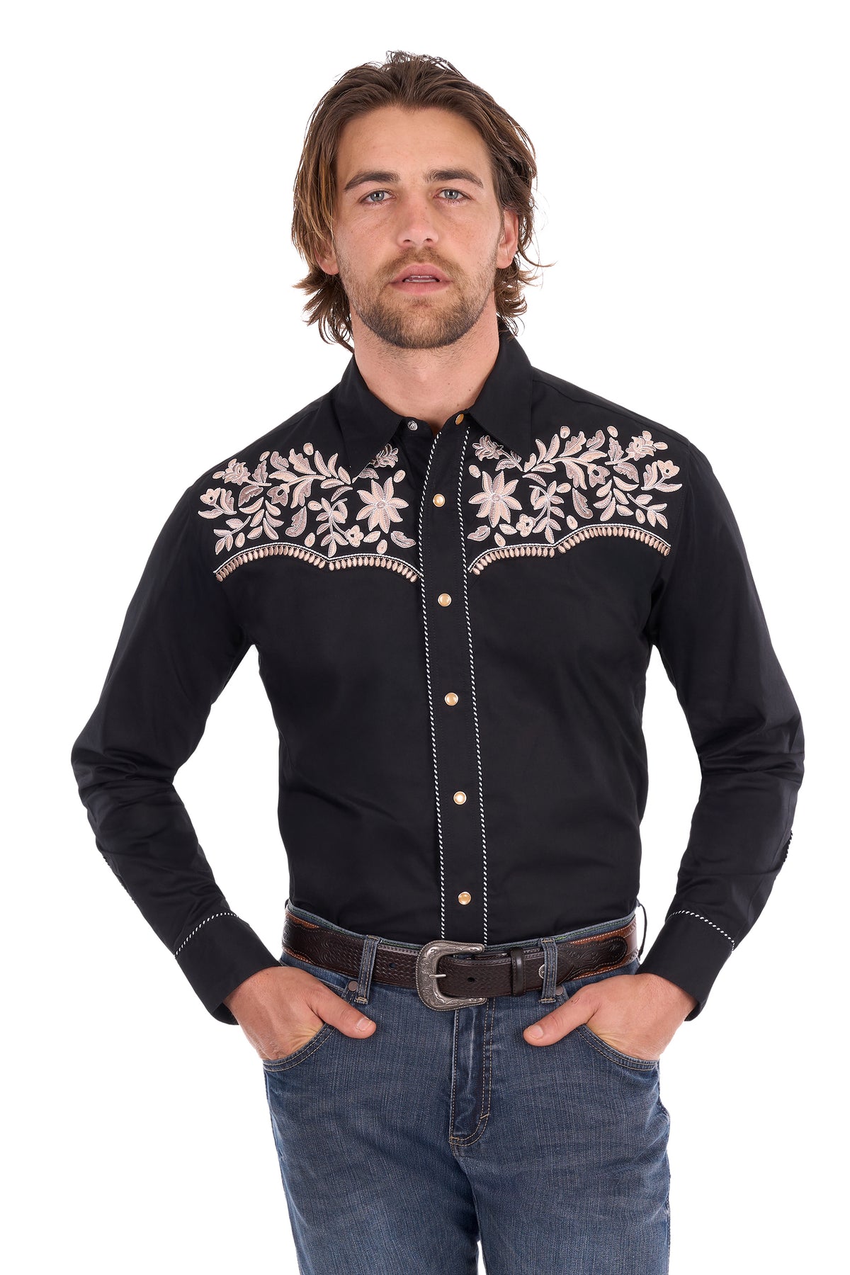 Wrangler Mens Anthony Emb LS Shirt
