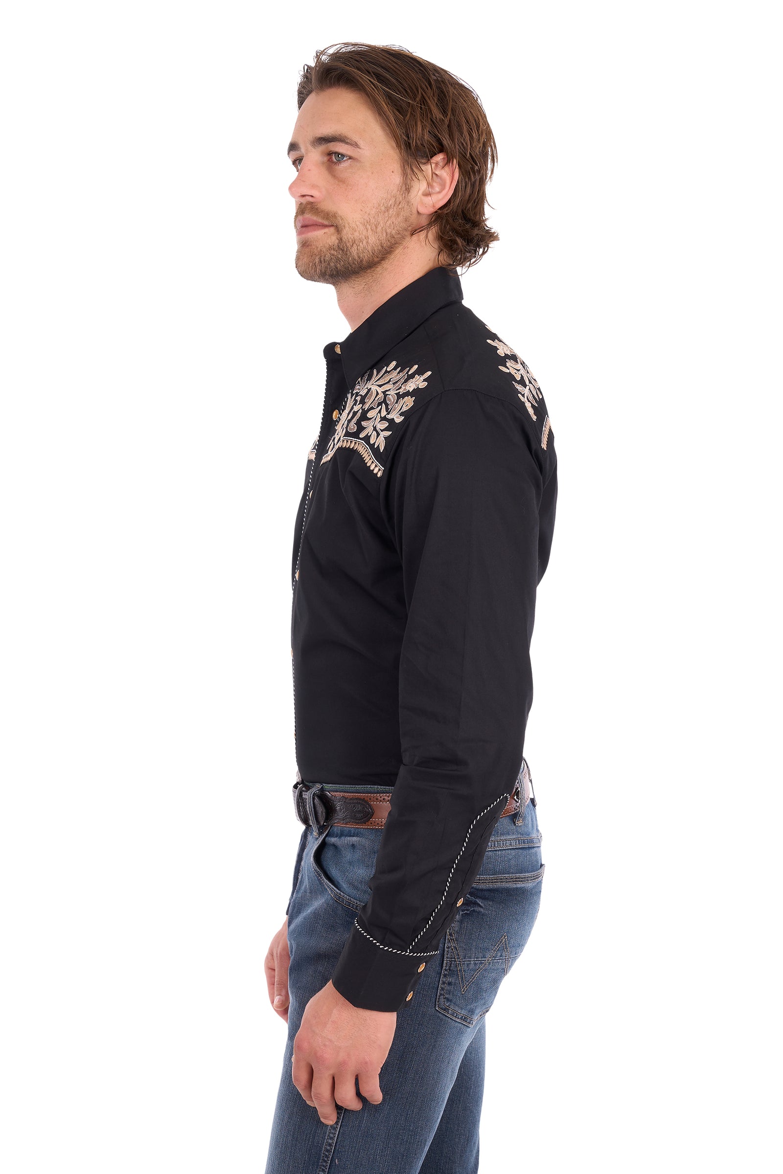 Wrangler Mens Anthony Emb LS Shirt